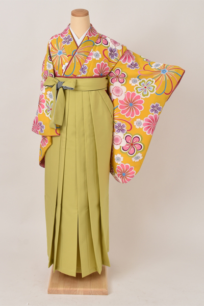 卒業袴［梅×無地］