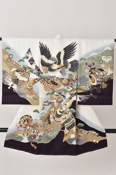 お宮参り(白地・鷹)