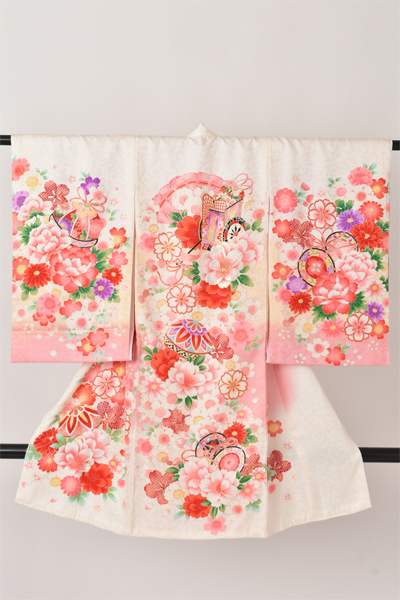 お宮参り(白地・御所車)