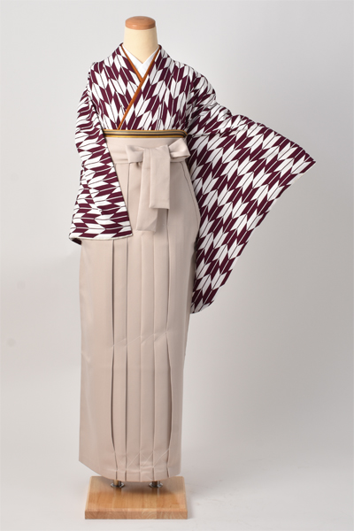 卒業袴[紫の矢絣・大正ロマン]