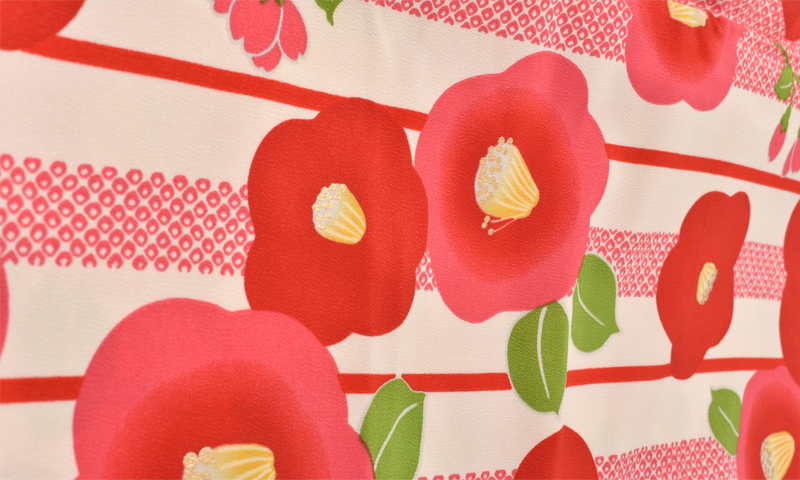 ジュニア袴【卒園式・女児／クリーム色・レトロモダン】