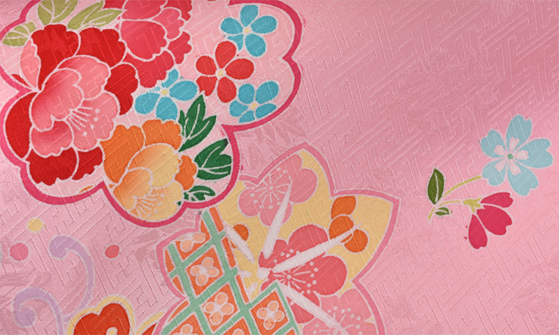 七歳祝着【綸子・古典】