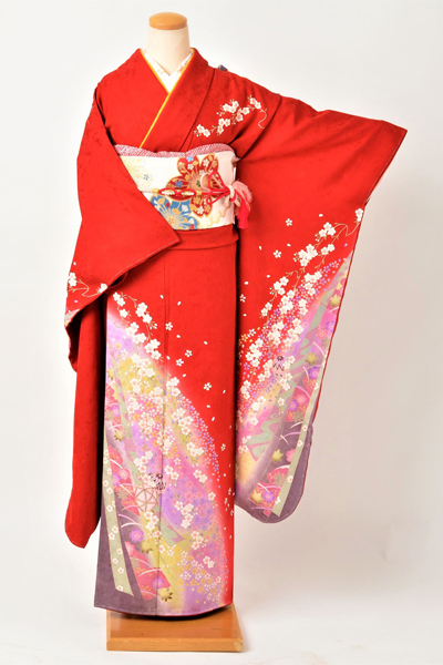 振袖［紅色に小花］
