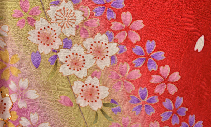 振袖［紅色に小花］