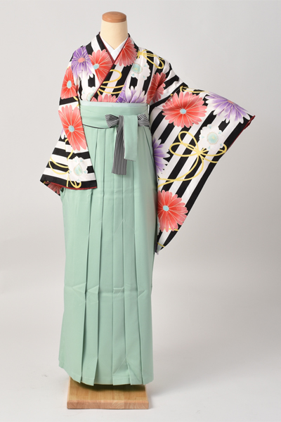 卒業袴[ストライプ×ガーベラ]