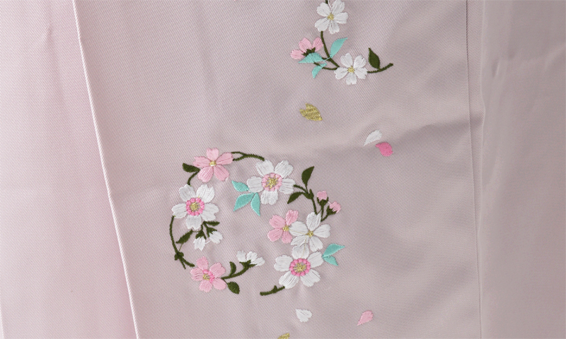 卒業袴［鮮やか水色/花模様］