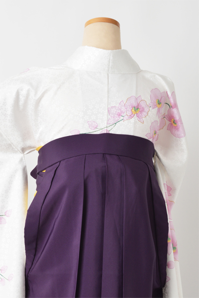 卒業袴［白/胡蝶蘭］