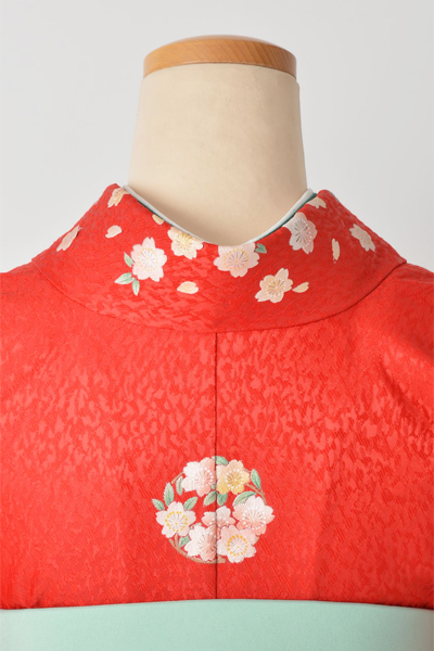 卒業袴｛赤/加賀紋］