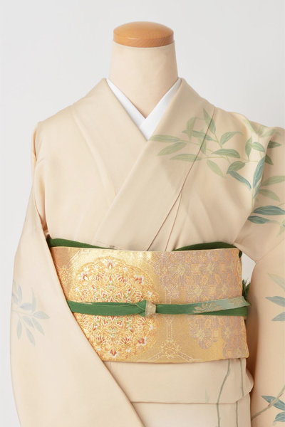 訪問着(ベージュ・椿)