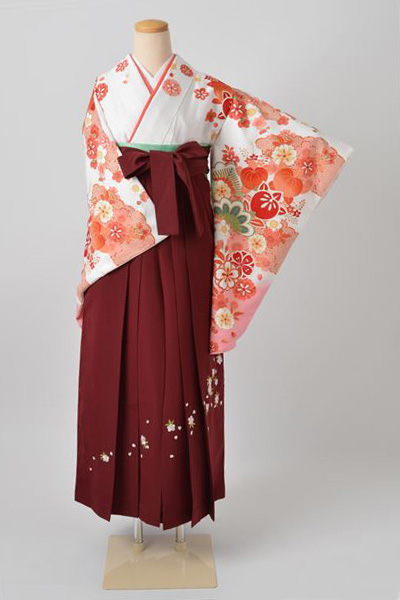 卒業袴［白/和モダン橘］