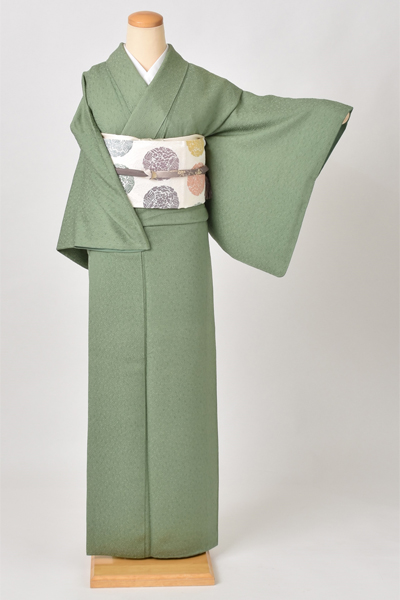 色無地(苗色・地紋有)