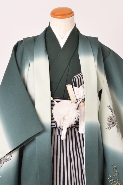 五歳祝い着セット 富士山・松・鷹