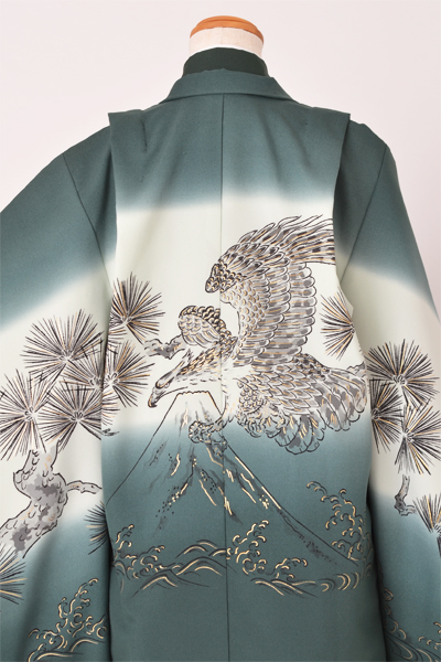 五歳祝い着セット 富士山・松・鷹