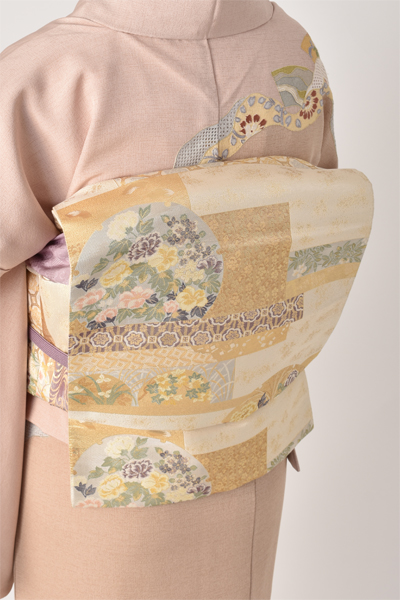 訪問着【セピアカラーの先染め訪問着】