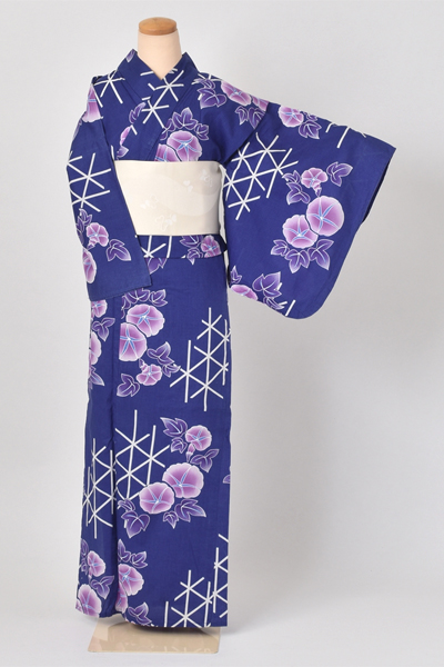 浴衣[藍色・朝顔]