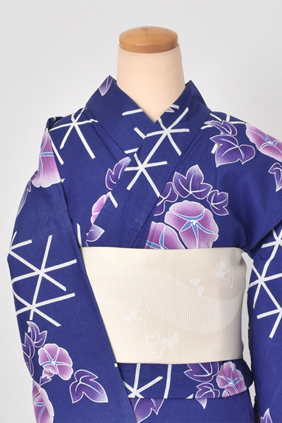 浴衣[藍色・朝顔]