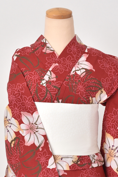 浴衣[赤・水仙]