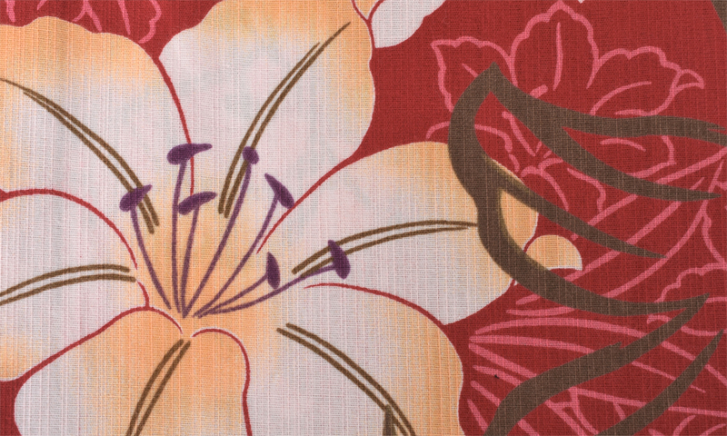 浴衣[赤・水仙]