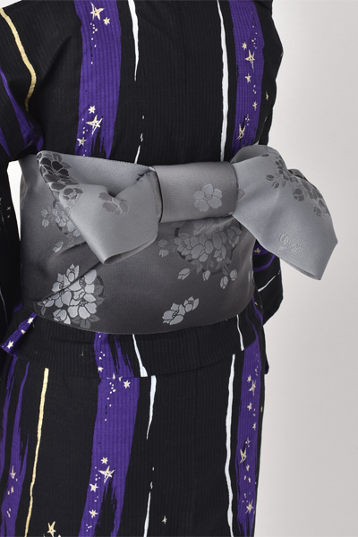 浴衣[黒地・星]