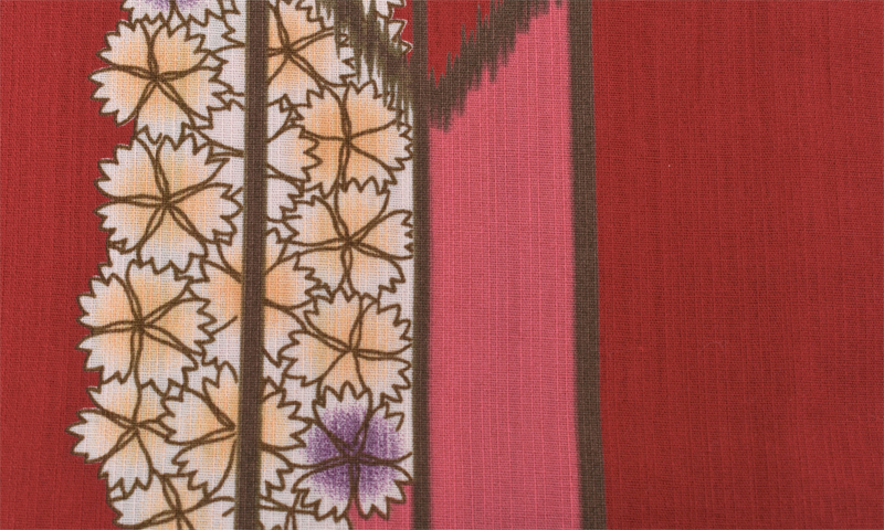 浴衣[赤・矢羽根]