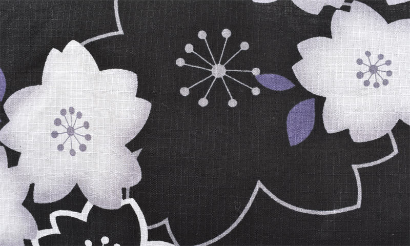 浴衣[黒地・桜]