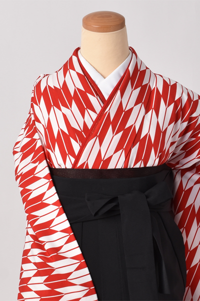 卒業袴[赤の矢絣・大正ロマン]