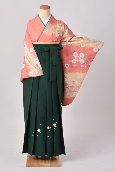 卒業袴[柔らかいサーモンピンク]