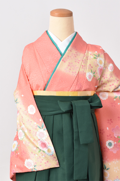 卒業袴[柔らかいサーモンピンク]