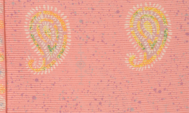 絽小紋(ピンク・勾玉)