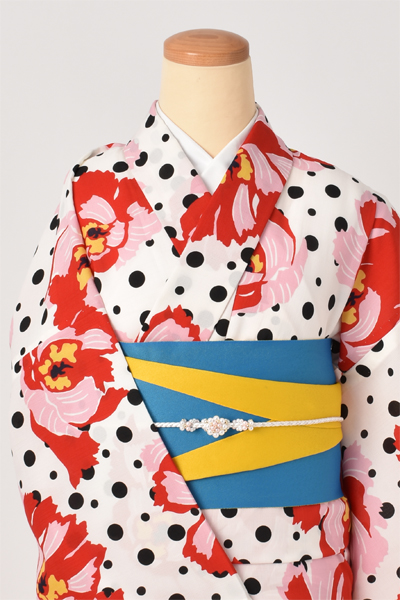 浴衣(上質ポリエステルの着物風)