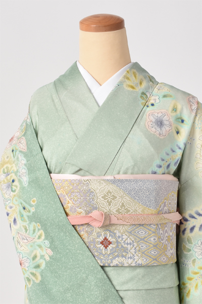 訪問着【華やかな辻が花模様】