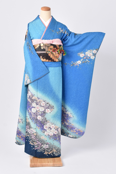 振袖[爽やかなブルー地]