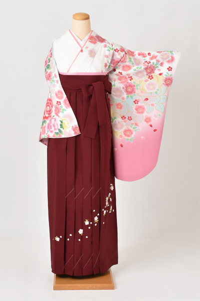 卒業袴［さくら×刺繍入り］