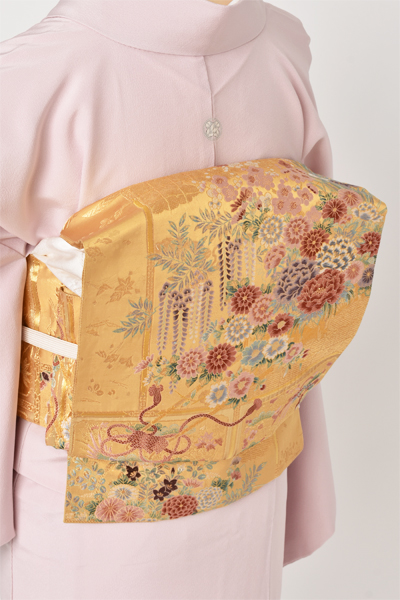 色留袖［本加賀友禅・白藤色］