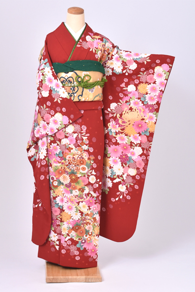 振袖【真紅・百花繚乱】