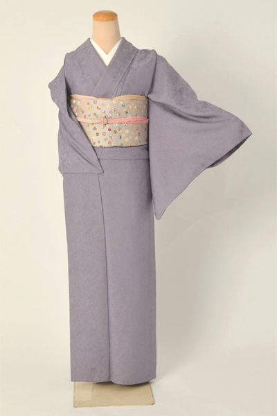 色無地（ラベンダー色で若々しく）[一つ紋]