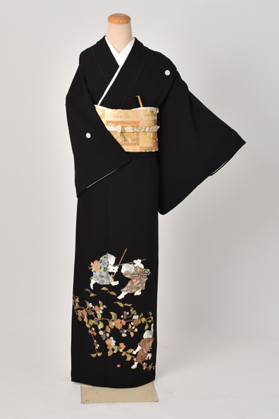 黒留袖〔愛しい童（わらべ）柄 〕