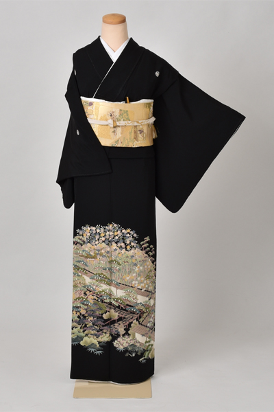 黒留袖(京の名所風景)