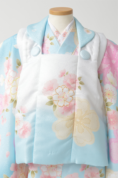 三歳女児祝着[淡ピンクぼかし×桜]
