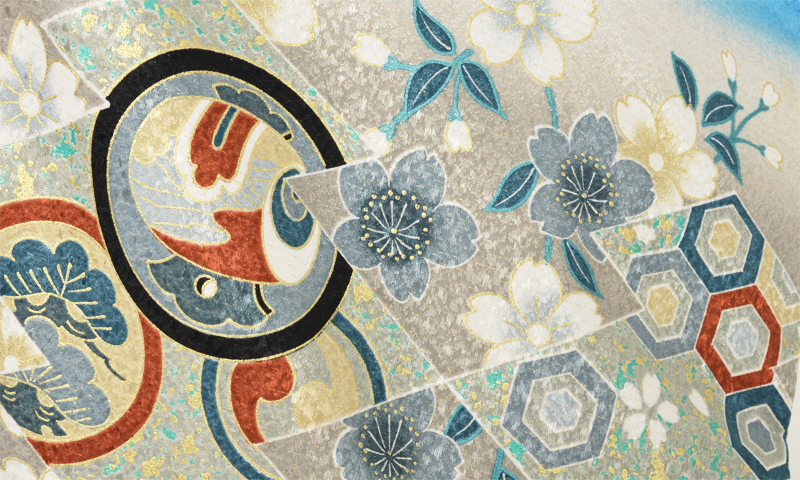 五歳祝着【水色羽織・鷹/Ｓサイズ】