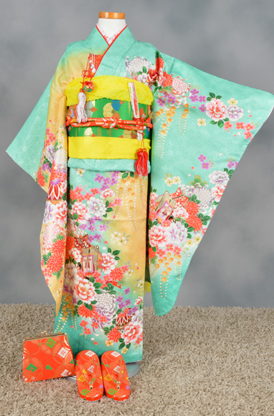 七歳祝い着セット