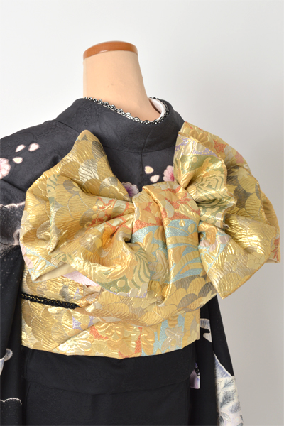 振袖[黒地/辻が花風]