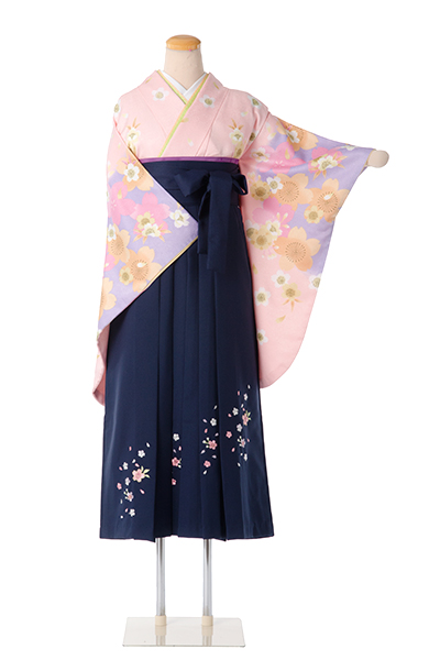 卒業袴［サーモンピンク/小花］