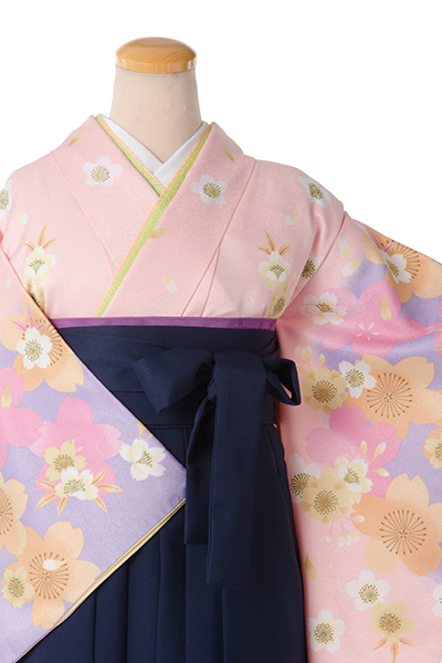 卒業袴［サーモンピンク/小花］