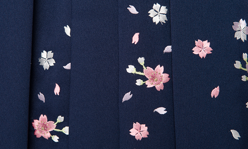 卒業袴［サーモンピンク/小花］