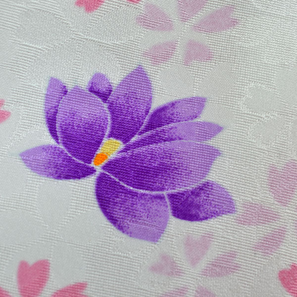 卒業袴［白地に袖黒ばかし］