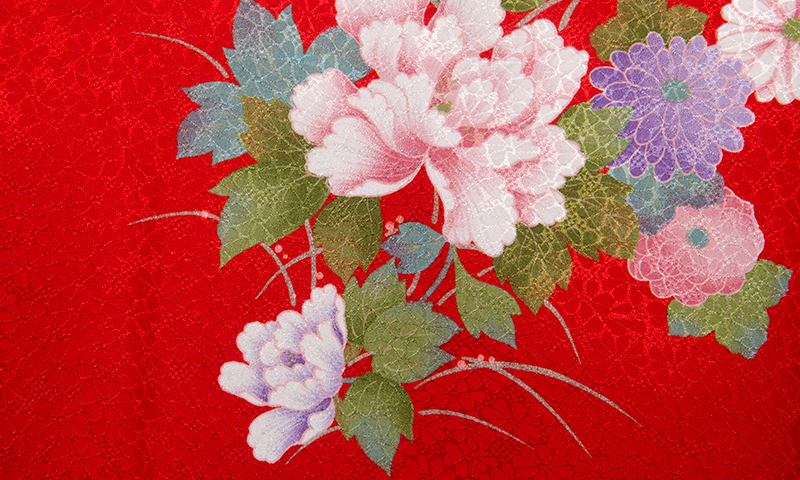 卒業袴［赤/花］