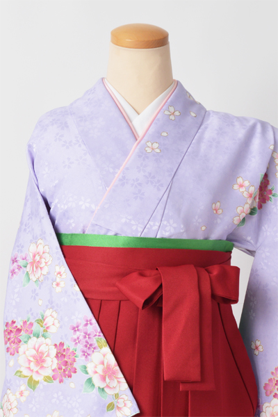 卒業袴［薄紫/花模様］