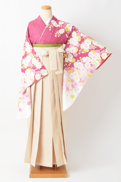 卒業袴｛ピンク/桜］