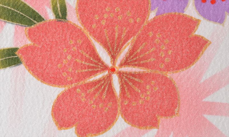 卒業袴［白/花］